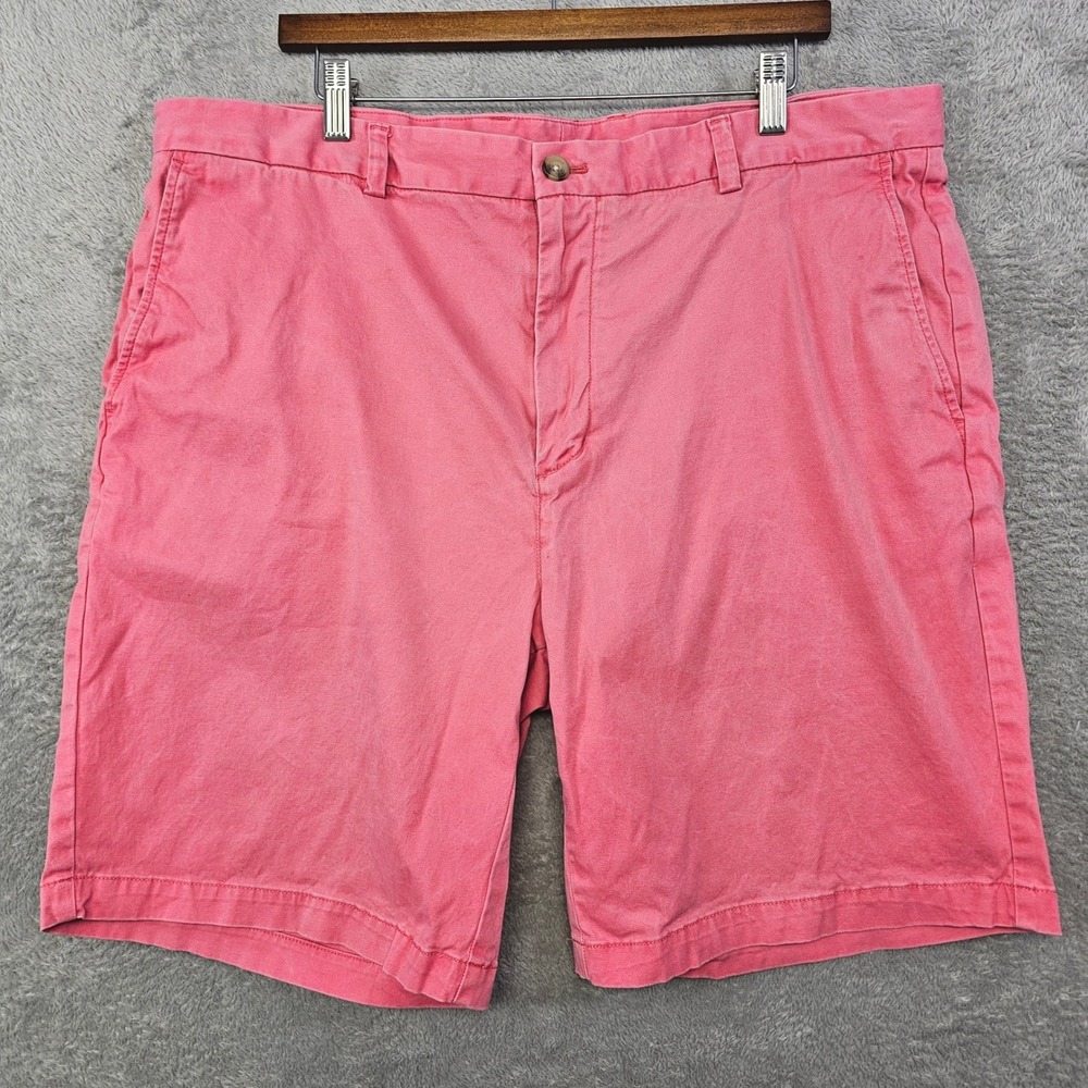 Vineyard Vines Mens 40 Pink Breaker Shorts Stretch Cotton Chino Preppy